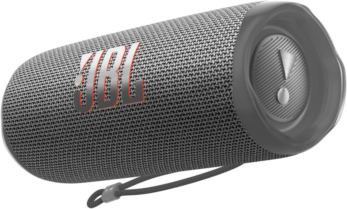 JBL Flip 6 - Portable Bluetooth Speaker, Powerful Sound and Deep Bass, IPX7 Waterproof, 12 Hours of Playtime, JBL PartyBoost Multiple Speaker Pairing for Home, Outdoors and Travel (Gray)