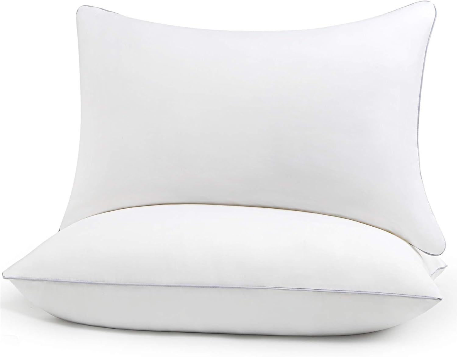 HIMOON Sleeping Bed Pillow 2 Pack, Standard Size Cooling Pillow 2 Pack, High-End Microfiber Cover for Side Belly Back Sleepers